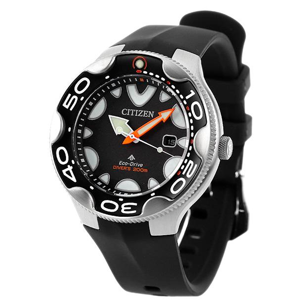 Pre-owned Citizen Bn0230-04e Promaster Orca Dive Black Dial Watch