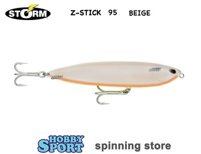 WTD STORM Z STICK 95 COLOR BEIGE 14 gr ARTIFICIALE WALKING THE DOG SPINNING MARE
