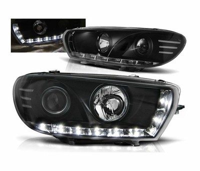 headlights for VW SCIROCCO 2008 2009 2010 2011 2012 2013 2014 daylight black LHD
