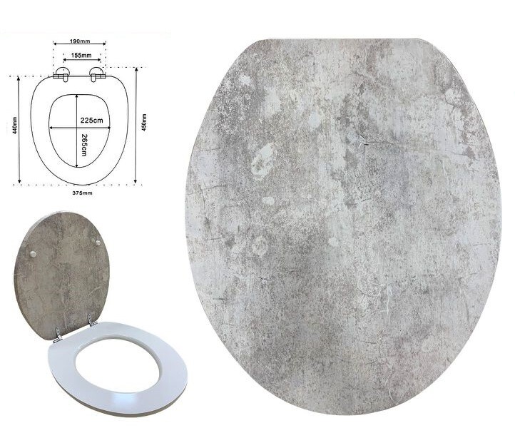 CopriWater Copri Water Sedile WC Bagno Gres Porcellanato Effetto Marmo dfh