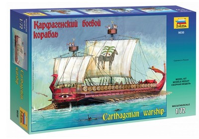 Carthaginian Ship Kit ZVEZDA 1:72 ZS9030 Model