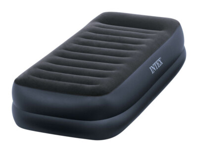Intex 64121ED Dura-Beam Twin Pillow Rest Raised Airbed with Internal Pump