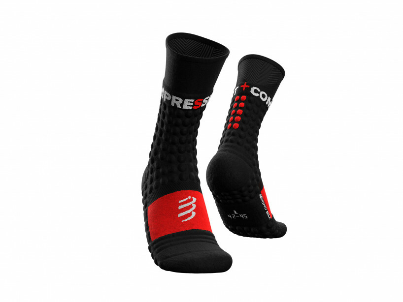 НОСКИ COMPRESSPORT PRO RACING WINTER RUN - ЧЕРНЫЙ КРАСНЫЙ