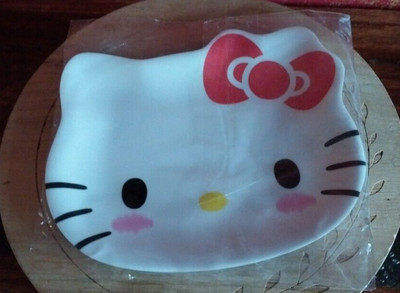 Cartoon Happy Cat Melamine Plate Red Bow Rosy Cheeks HELLO KITTY Trinket Dish
