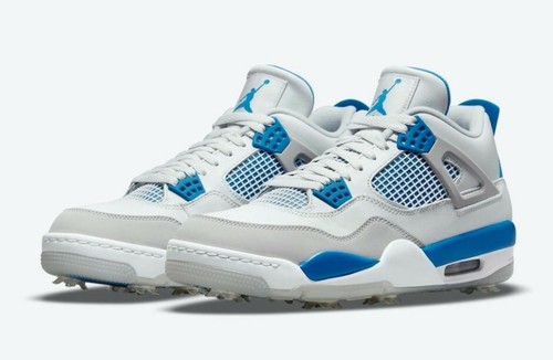シューズ NIKE - NIKE AIR JORDAN 4 GOLF &quot;MILITARY BLUE&quot; Nike Air Jordan 4 IV Retro Military Blue Golf Men Sz 6.5