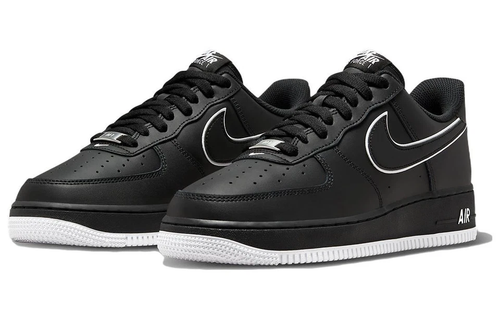 靴 NIKE Air Force 1 ' 07 Black Nike Air Force 1 07 AF1 Black White Men's DV0788-002 | eBay
