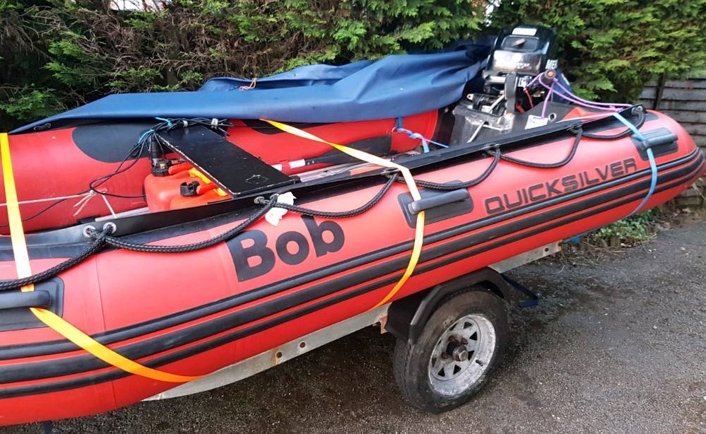 Inflatable boat & motor & trailer in Folkestone, Kent Gumtree