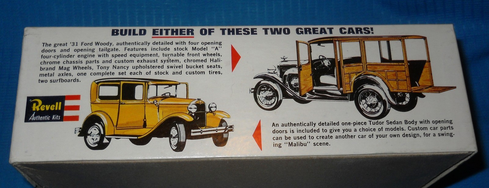 Revell 31 Ford Woody/Tudor Sedan H-1275 USA 1964 1/25 Kit Model Car Swap Meet