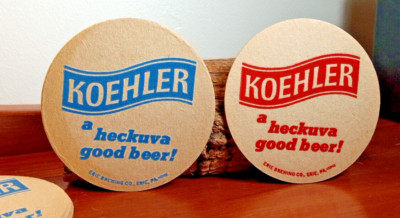 Koehler Beer Coaster's ... 1 pair