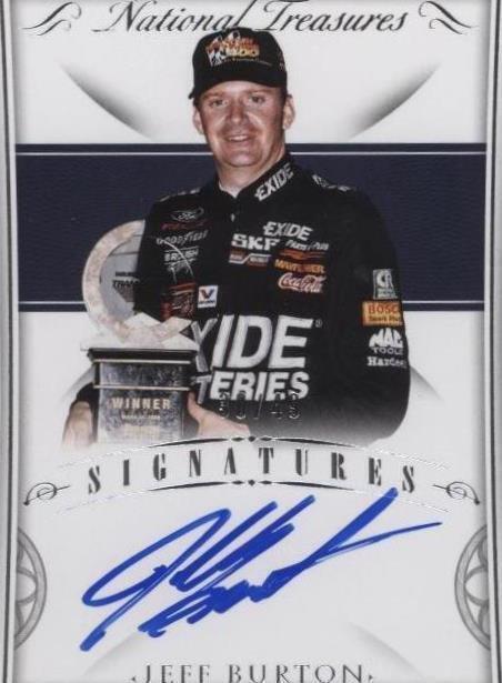 2016 Panini National Treasures - Jeff Burton #S-JB