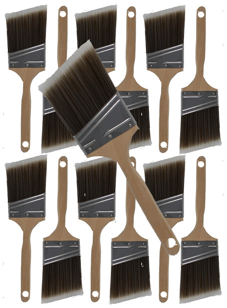 3" Angle House Wall,trim Paint Brush Set Home Exterior Or Interior Brushes