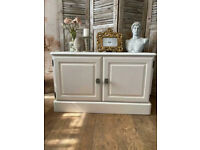 Lovely shabby chic pine TV cabinet/sideboard by DUCAL – local delivery