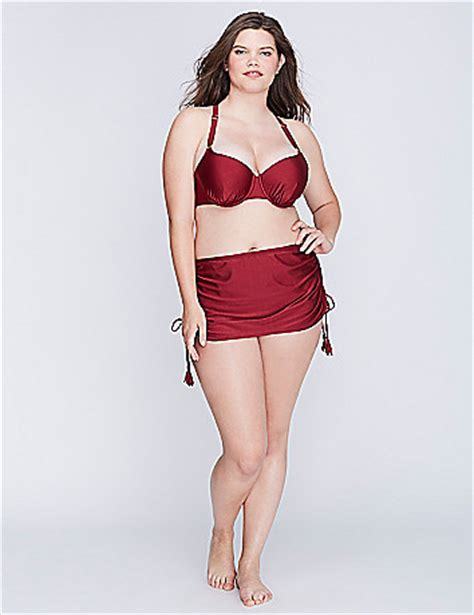 

Блестящая бордовая купальная юбка с юбкой Lane Bryant, размер 24, Красный