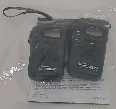Cobra Microtalk2 Walkie Talkie FRS-250 2-Mile 14-Channel Wireless 2-Way Radio 