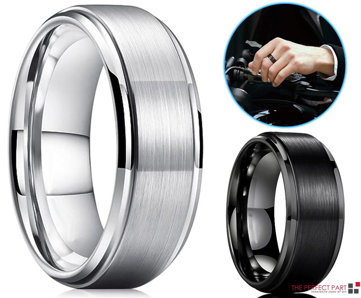 Tungsten Carbide Wedding Band Ring Brushed Silver Mens Jewelry Size 5-17 + Half