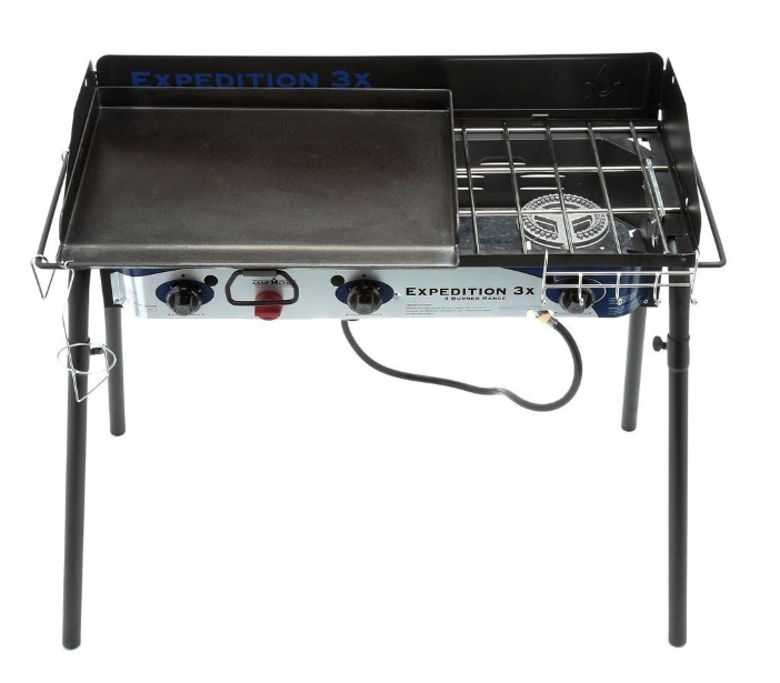 Portable Gas Griddle Grill with Bag and Spatula Set for BBQ Cooking Camping