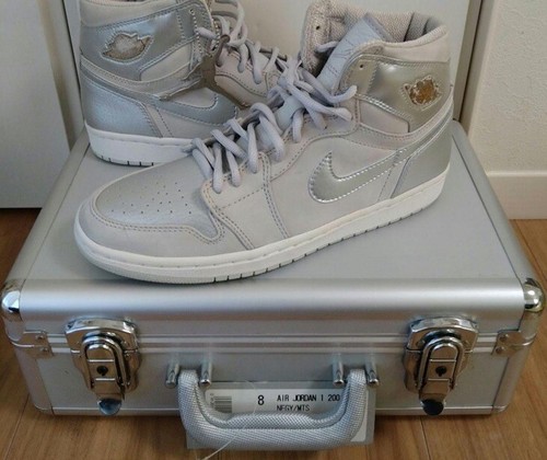 Size 8 - Air Jordan 1 CO.JP 2001 Metallic Silver Limited to