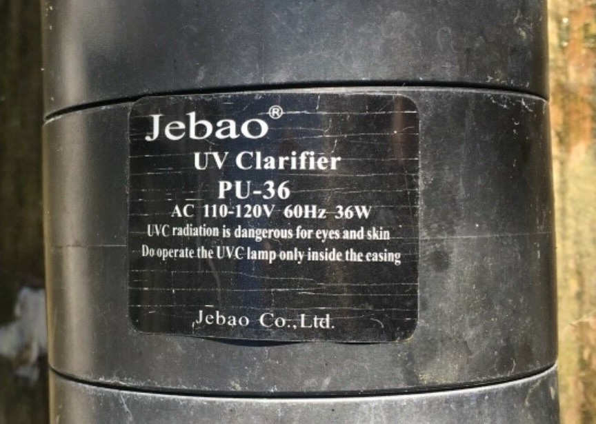 Jebao 36w Aquarium Koi Fish Pond UV Light Sterilizer used selling for parts