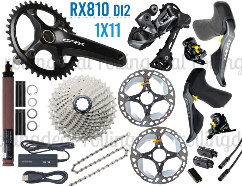 Shimano GRX Di2 1x11 Electric Upgrade Groupset w/ RX815 Shifters