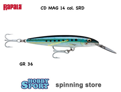 RAPALA MAGNUM CD MAG 14 col. SRD SARDINE BLU PESCA TRAINA MARE TONNO