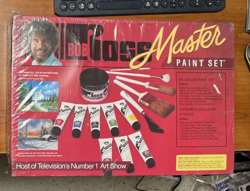 SEALED Vintage BOB ROSS Master Paint Set Video Incl Martin/F Weber NIB USA