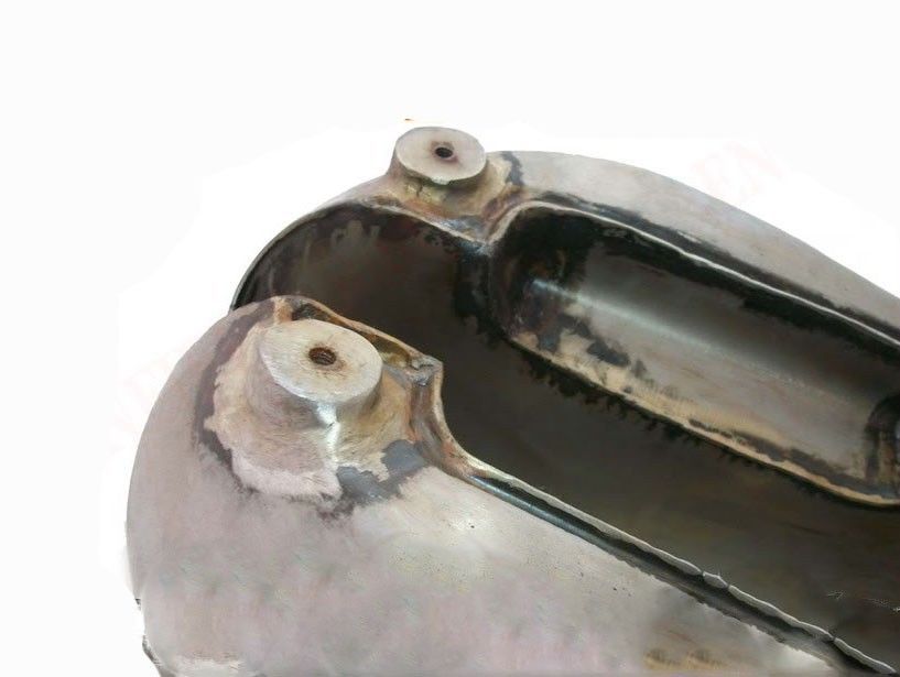 1965 Raw Fuel Tank with Grill Rack 2.5 Gal Fits Triumph T120r Tr6 650cc  