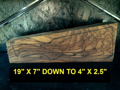 Gunstock blank English Walnut 2 piece # 6390 Exhibition.Air dried for 2 decades.