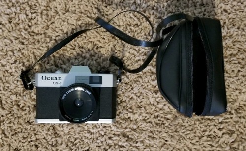 Ocean Vintage 50mm Camera w/ Lens & Carrying Case - OX - 2