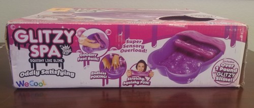 Glitzy Spa Vibrating We Cool Toy (Includes 1 Pound of Glitzy Slime) Purple