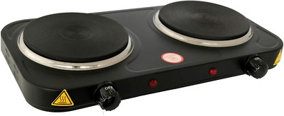 DESKI Doppelkochplatte elektrisch 2 x 1000 W schwarz