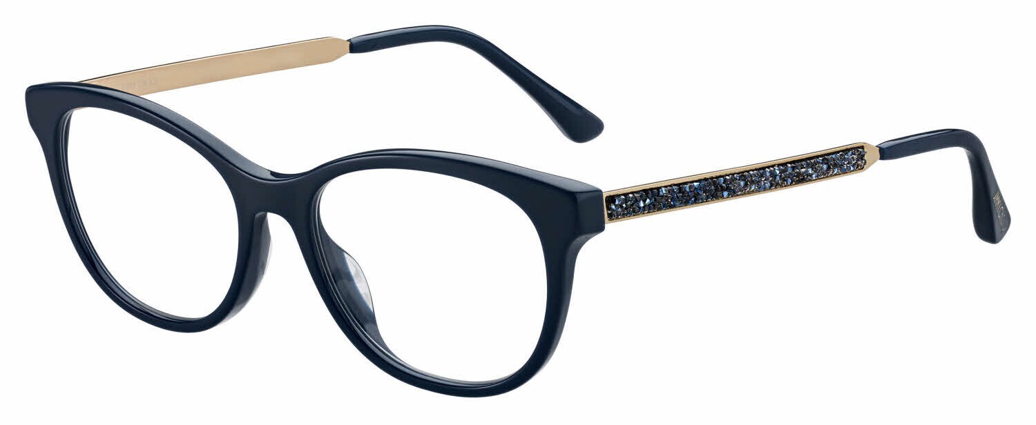Jimmy Choo JC202 PJP Dark Blue Crystals Frame Eyeglasses