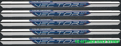 TRUE TEMPER Vector .370 Parallel Tip Steel Iron Shafts Regular Flex 85g Set of 5