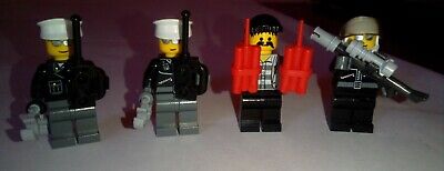 LEGO LOTTO 4 x MINIFIGURES SERIE POLICE/CITY+ACCESSORI -USATO TOP- (COME NUOVO)