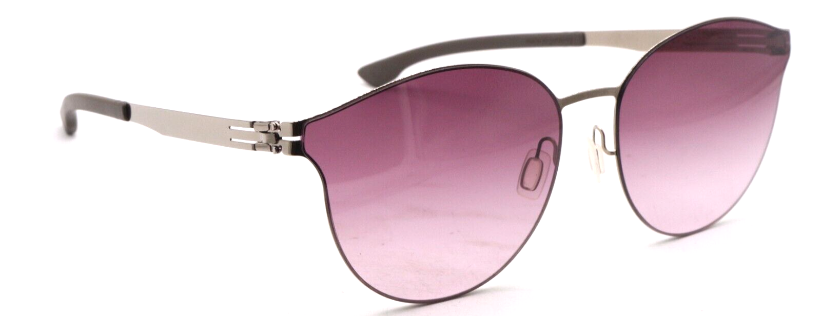 Pre-owned Ic! Berlin Ic Berlin Mb Shied03 Electric Lght Blue Brown Mirror Authentic Sunglasses 141-0 In Pink