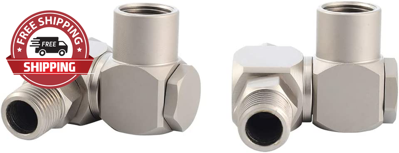 1/4" NPT 360 Degree Swivel Universal Connector Pneumatic Air Tool Fitting Alumin
