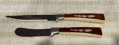 Vintage Regent Sheffield Cutlery Stainless Steel Steak Knife & Butter Knife, 2Pc