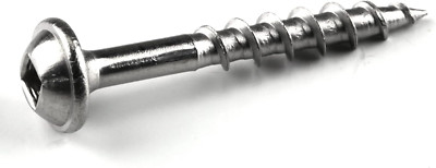 Stainless Steel Pocket Hole Screws 1 1/4 Inch 8 Coarse Thread 100 Count
