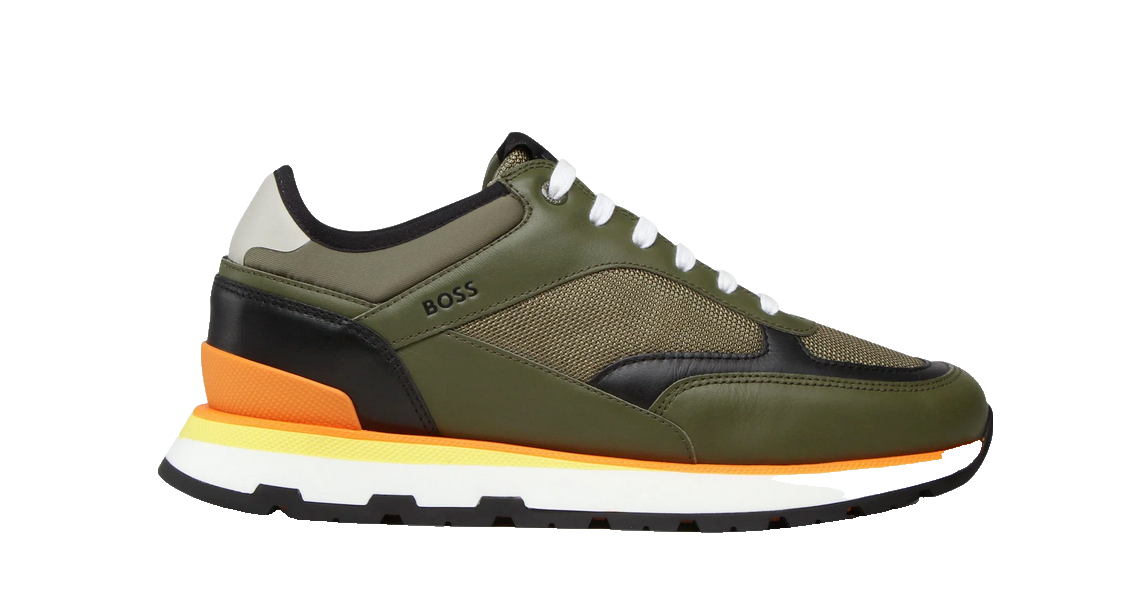 HUGO BOSS DARK GREEN MENS SHOE ARIGON RUNN MXPS 50470693301 HUGO BOSS DARK GREEN MENS SHOE ARIGON RUNN MXPS 50470693301