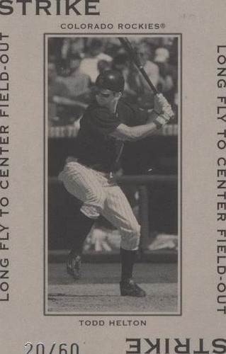 2005 Donruss Throwback Threads - Todd Helton #PG-41