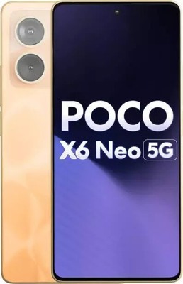 POCO X6 Neo 5G Factory Unlocked Dual SIM 8GB RAM 128GB ROM-SLIM DESIGN-ORANGE