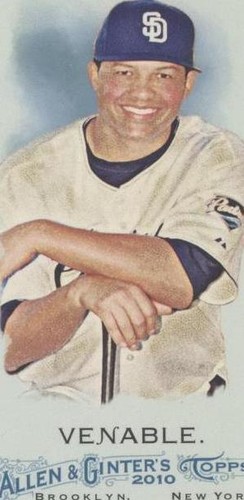 2010 Topps Allen & Ginter's - Will Venable #80