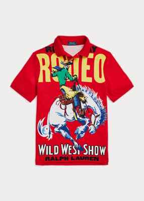 New Polo Ralph Lauren 1992 Stadium Bear  Rare Rodeo Graphic Shirt SIZE LARGE