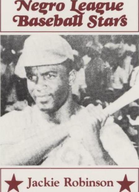 Estrellas de béisbol de la Liga Negra Fritsch 1986 - Jackie Robinson #25