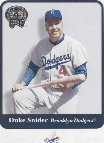 2001 Fleer Greats of the Game - Duke Snider #133
