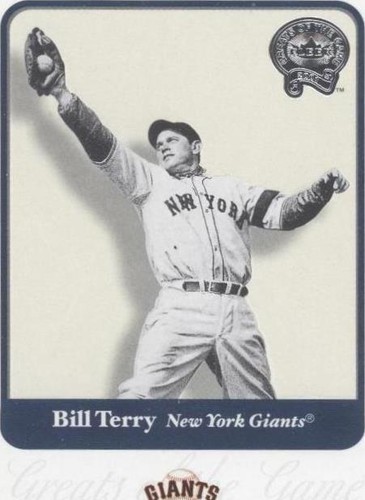2001 Fleer Greats of the Game - Bill Terry #100