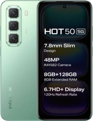Infinix Hot 50 5G Factory Unlocked Dual SIM 8GB RAM 128GB Storage Global Android