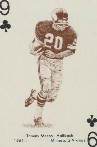 1963 Stancraft Playing Cards Tommy Mason #9C