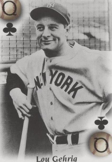 2000 U.S. Playing Card All-Century Team - Lou Gehrig #QC