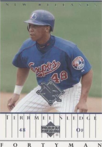 2003 Upper Deck 40 Man - Terrmel Sledge #929