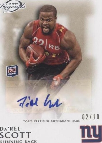 2011 Topps Gridiron Legends Da'Rel Scott #RA-DS